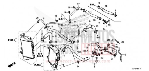 FLEXIBLE DE RADIATEUR CRF1000AH de 2017